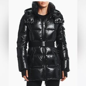 Soho Belted Down Mid-Length Puffer Jacket